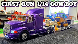 1/14 lowboy trailer first run