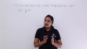 Energy & Power Signals Problem Example