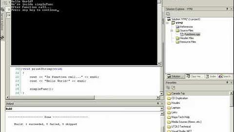 3DBuzz C++ Course: Level 2 Lesson 4 - Functions