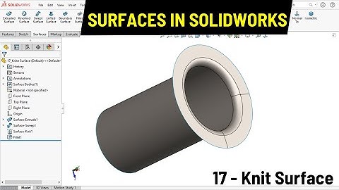 Knit Surface in SOLIDWORKS | Surface Modeling