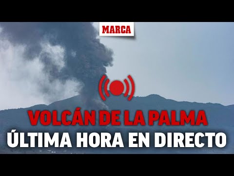 DIRECTO I Erupción volcán de La Palma: El contacto de la lava con el provoca columna de humo y gases