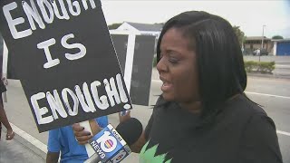 Families of victims killed in shootings hold rally