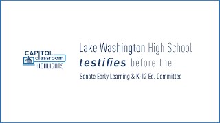 Lake Washington High School testifies!