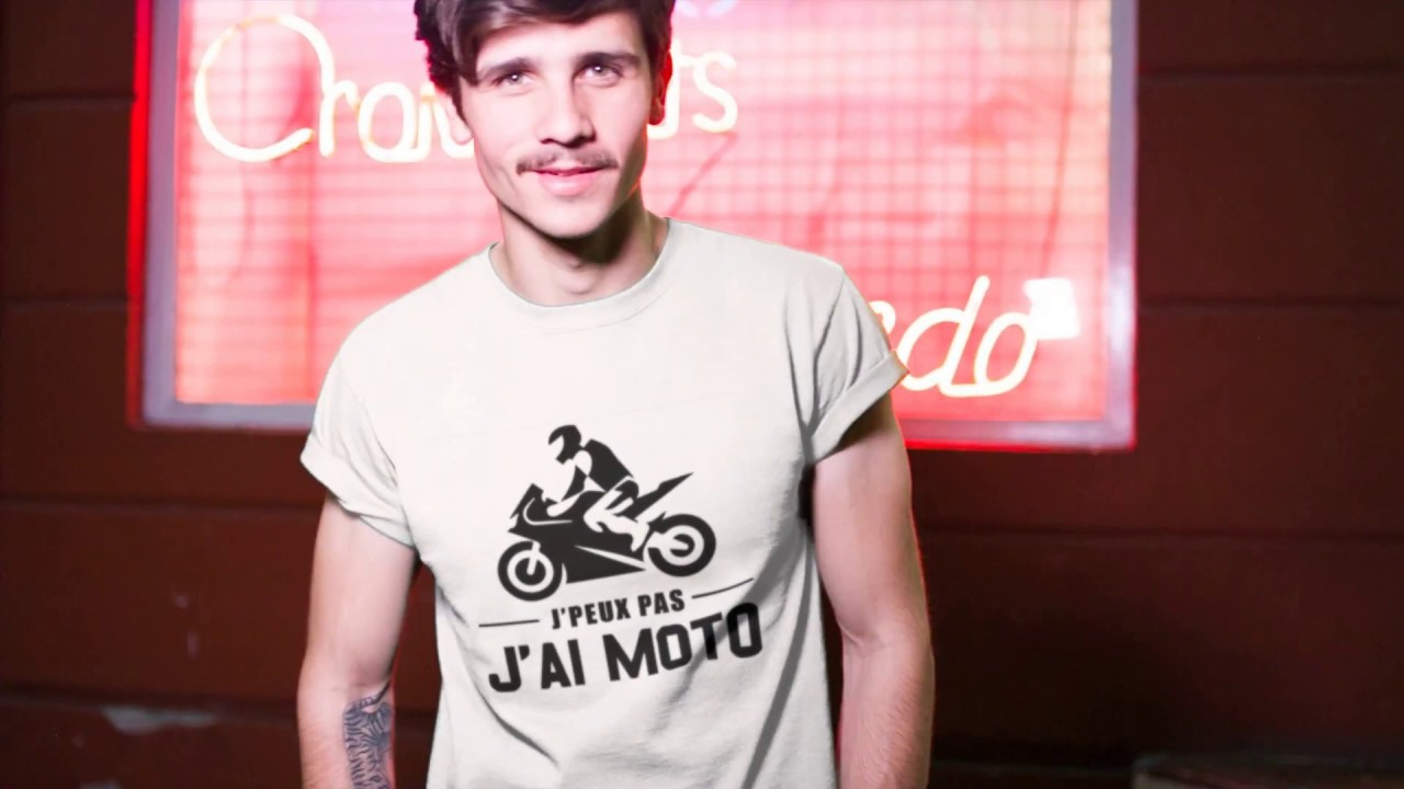 T shirt Motard homme - Peux pas j'ai Moto !