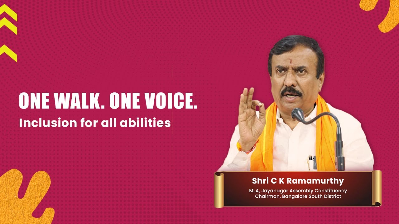 Shri C K Ramamurthy, MLA Jayanagar Delivers an Inspiring Speech at OpenText 19th Bengaluru Walkathon