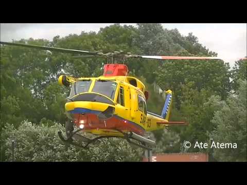 14-07-2014 Brandweer stand-by bij landing van SAR helikopter R-03