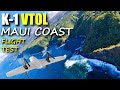 HEQ Swan K-1 Pro VTOL Smart Plane Cinematic Coastal Flight Test - MAUI Hawaii