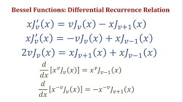 Special Functions: Differential Recurrence Relations of Bessel Functions in Urdu|Hindi