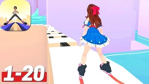 Sky Roller Gameplay Walkthrough Level 1-10-20 iOS Android Noob vs Hack Characters Gifts