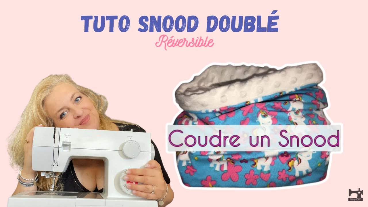Coudre Un Snood Double Sans Couture Apparente Diy Youtube