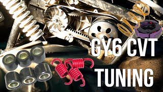 How to Tune a 150cc GY6 CVT - Main Clutch Spring and Variator Weights