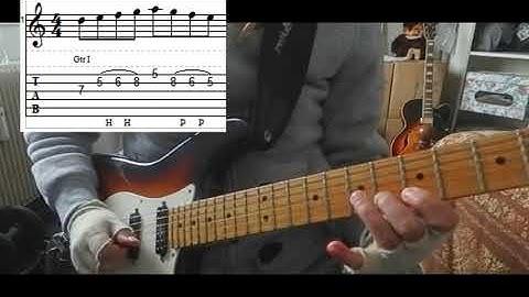Paul Gilbert Idiomatic Legato Lick (with tabs) - DP