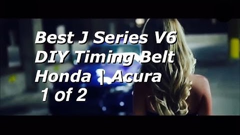 BEST DIY Honda Acura V6 J Series Timing Belt Replacement PART 1 - 19200-RDV-J01 - Bundys Garage