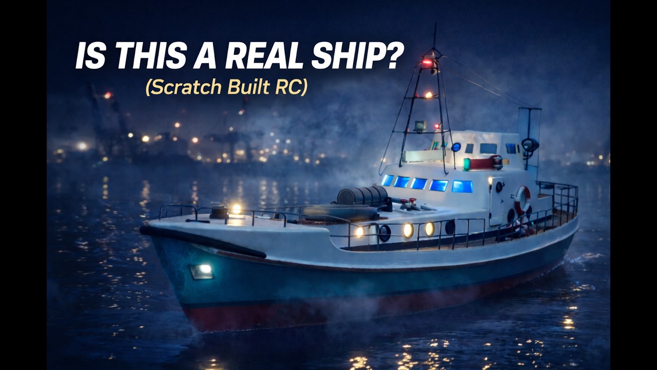 RC Pilot & Rescue Boat – Scratch Built Model with Realistic Lighting
