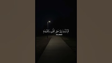 سورة الجمعة /الآية 8/ تلاوة : #ماهر_المعيقلي 🌷