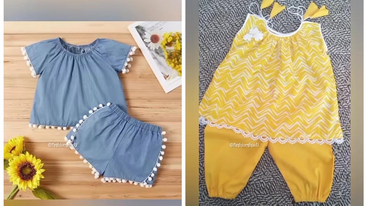 Summer collection beautiful l baby girl frock design #fashion #youtube shorts