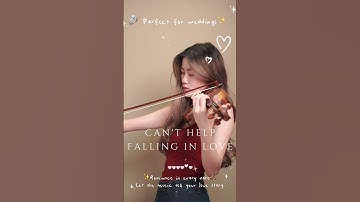 Thumbnail of Can't Help Falling in Love 🎻 | #romanticwedding Violin Cover by Scarlett.C | Romantic. Period
