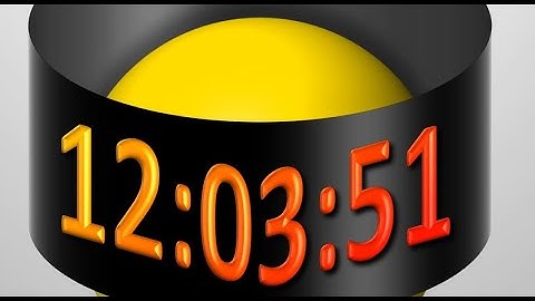 MatsClock 120100 Full Free PowerPoint Digital Clock PPT Timer