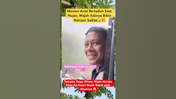 Ternyata begini wajah Asli Ariel Noah saat terkena hujan, kelihatan Tu4 banget yak😱⁉️ #shorts