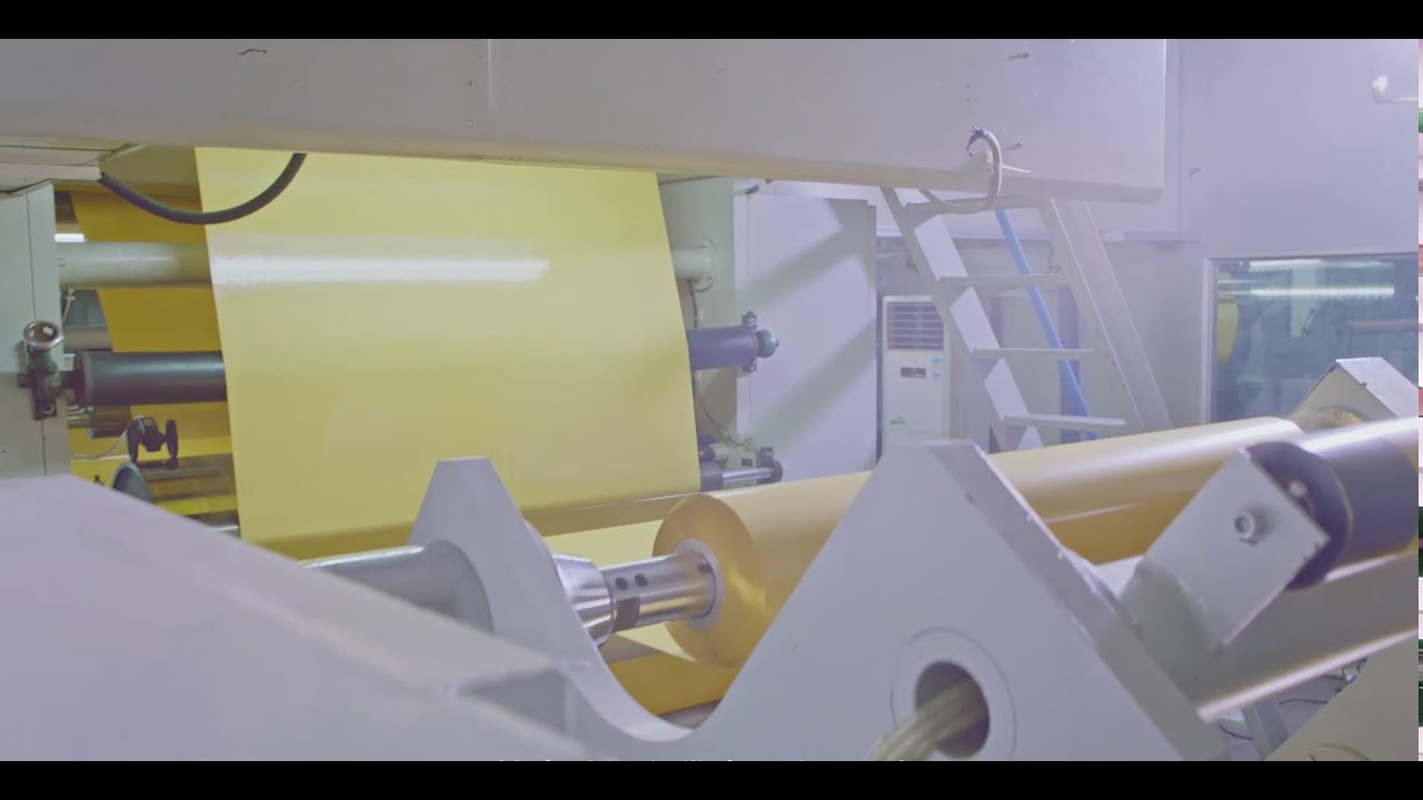 How is the adhesive vinyl produced?