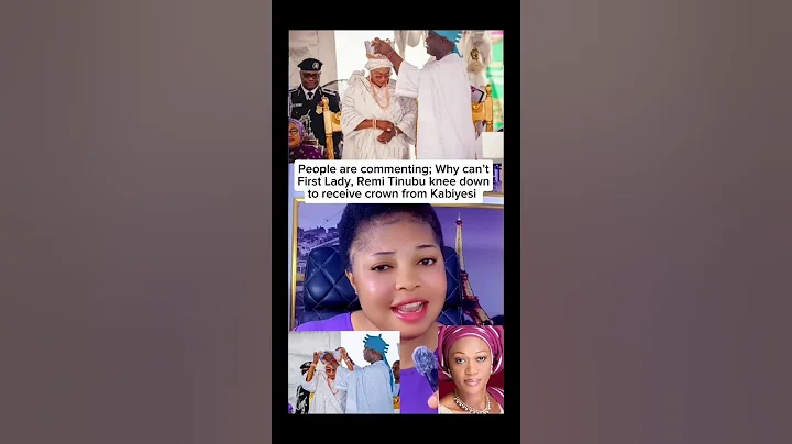 People are commenting; Why can’t First Lady, Remi Tinubu knee down to receive crown from Kabiyesi