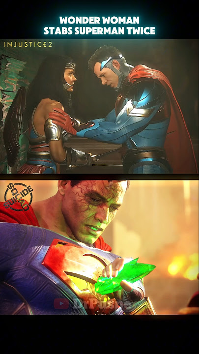 Superman Gets Stabbed Twice By Wonder Woman π₯Ί