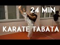 24 min tabata karate workout  real time training  team ki