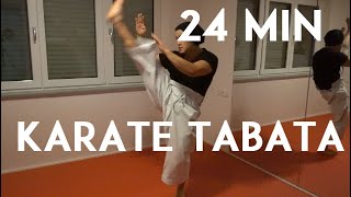 24 min TABATA Karate workout  real time training  TEAM KI