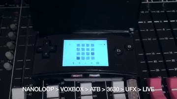 Nanoloop Dark Techno on a Game Boy Micro Toft ATB08 Manley Voxbox Alesis 3630 Ableton Live