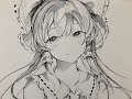 霊夢ちゃん　イラストメイキング