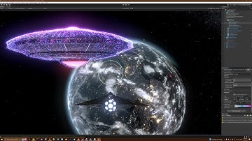 2023.11.12 UFO Mothership Superweapon SDF Focus Tests [Unity VFX Graph / Signed Distance Field]