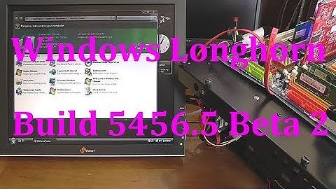 Installation of the Windows Longhorn [ Build 5456.5 Beta 2 ]