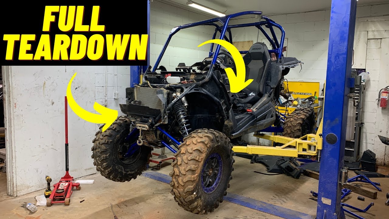 Rebuilding a Salvage 2021 RZR Suspension Work & Painting Continued ...