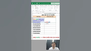 Hàm LEN trong Excel