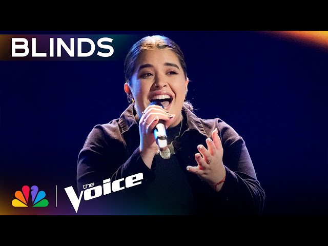 Mafe's Spanish Performance of Bésame Mucho Gets All Four Coaches Emotional | Voice Blind Auditions class=