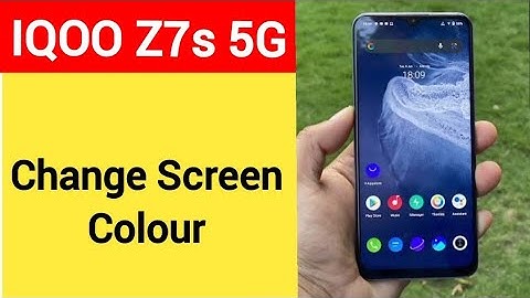 How to change screen colour, display colour change kaise karen, IQOO Z7s 5G display colour problem
