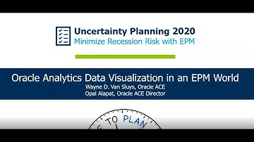 Data Visualization & EPM Cloud