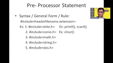 Pre Processsor Directive Types of Header Files  Structure of C Program   Telugu Video 21