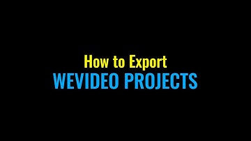 How to Export a WeVideo Project