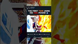 The first time using his fire power 🥶 | My Hero Academia