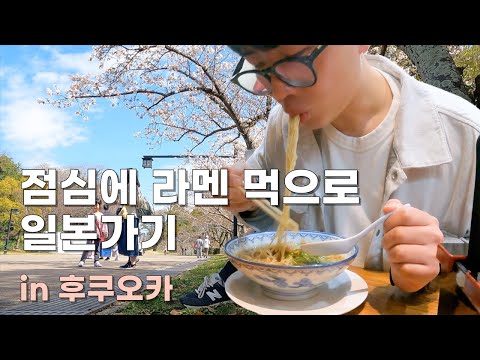 점심에 라멘먹으로 후쿠오카 간 썰(With 벚꽃)