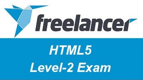 Freelancer HTML5 Exam Answers Level-2