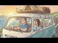 A Rainy Day in Our Mobile Home Cozy Moments &amp; Ocean Morning Together  Ghibli Style Video 🚐🌧️
