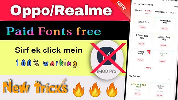 Oppo Realme Paid font activate permanently. How to activate paid fonts free in oppo realme phones