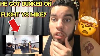 FlightReacts Vs Mikey Williams (FLIGHT GETS DUNKED ON) REACTION!!