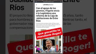 👎 GACETILLAS MENTIROSAS. El Gobernador Rogelio Frigerio MIENTE a los medios