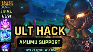 Wild Rift Amumu Support Ult Hack?! 25% Cooldown Reset on Every Takedown The Rebirth Of Amumu Support Tips Tricks Runes Items Build