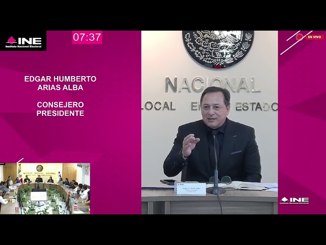 El INE Puebla realizó su 10º primera sesión ordinaria del Consejo local, previo al 2 de junio