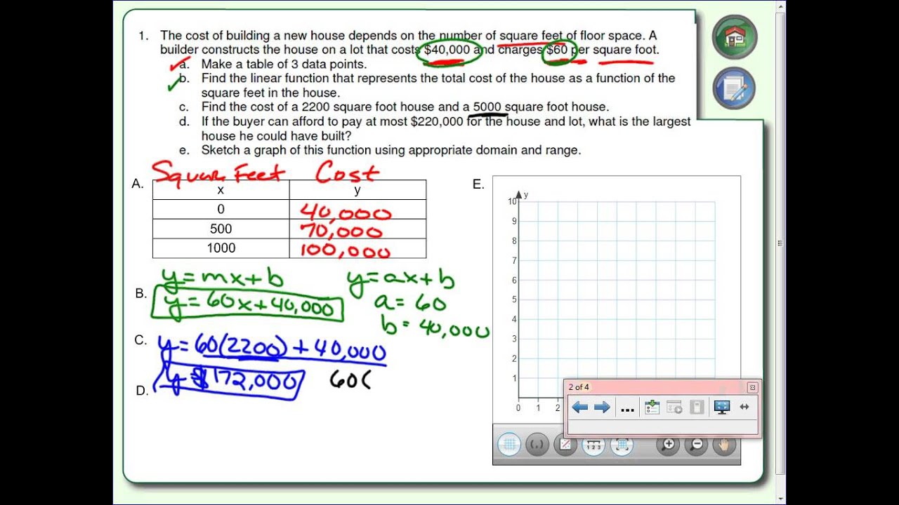 problem solving in linear function