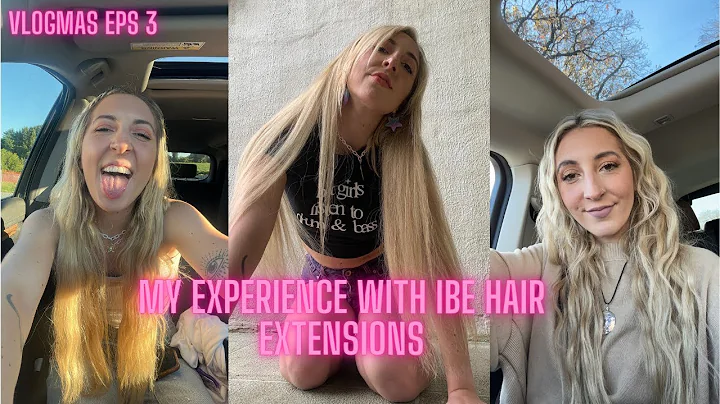My Experience With IBE Hair Extensions! & updates on my hair loss journey | vlogmas eps 3